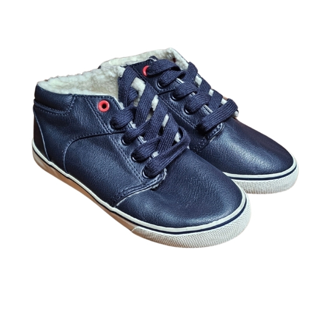 Cat & Jack Fur-Lined Kids Shoes Navy Blue Size 1
